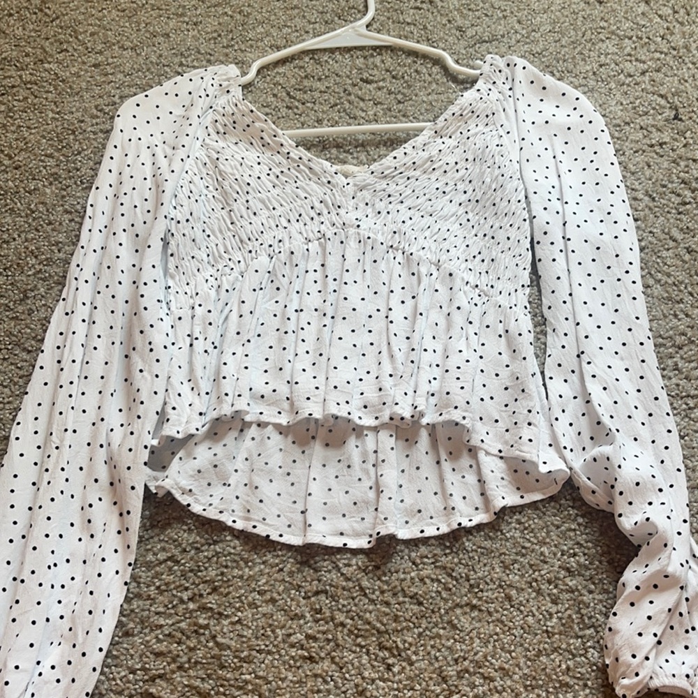 Pacsun polkadot long sleeve